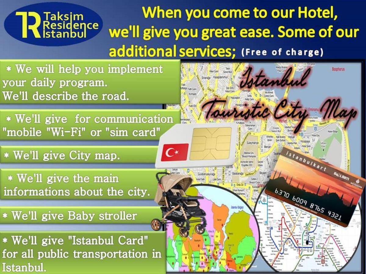 Hotel Taksim Residence Istanbul Eksteriør bilde